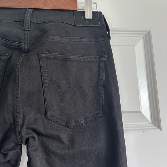 Edwin Pixie 9” Mid-rise Skinny Jeans in Black - Picture 5 of 6